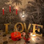 Lettres Love Cerise Noire