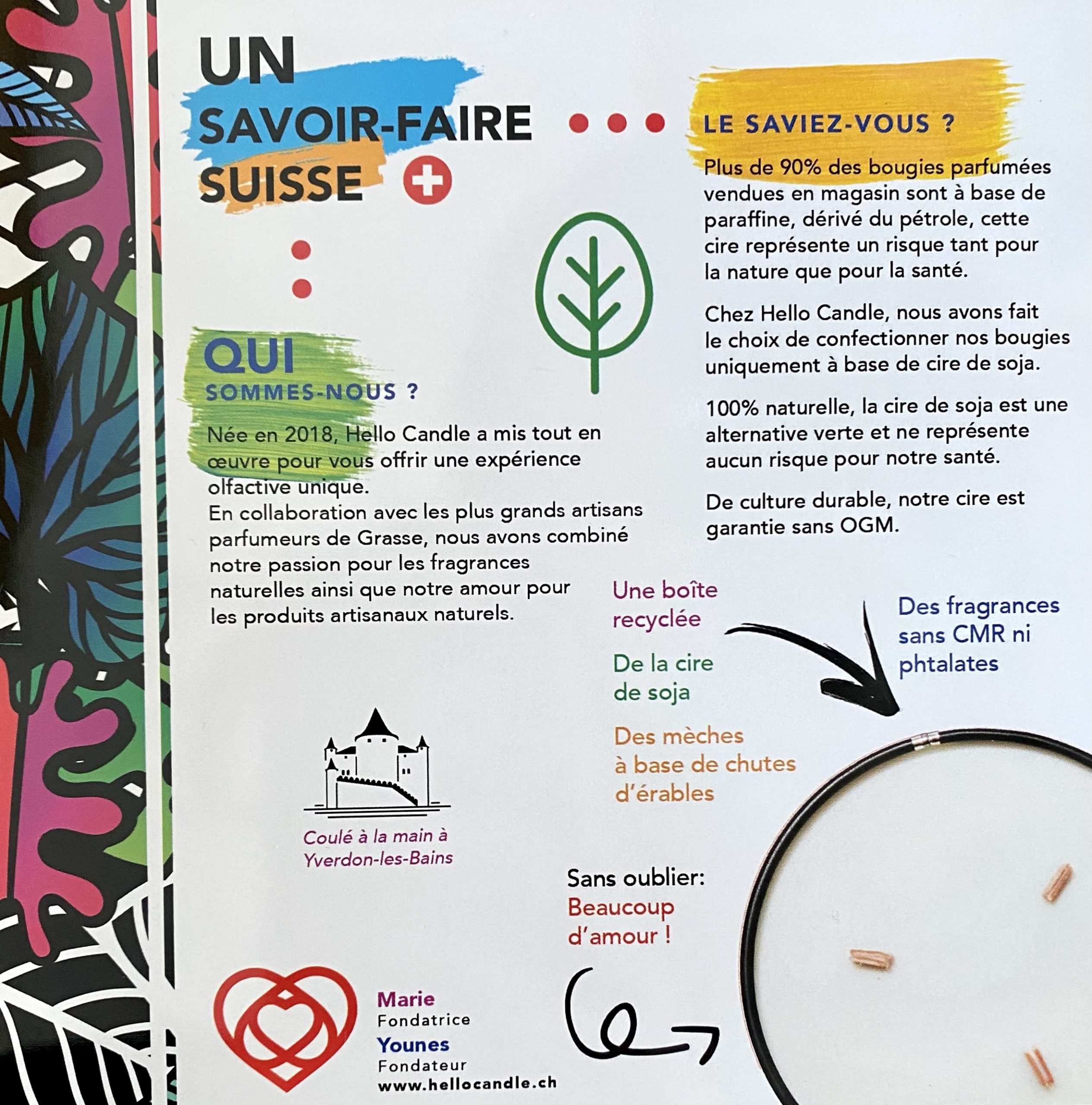 Bougies Hello Candle Cerise Noire Bougies Hello Candle Cerise Noire