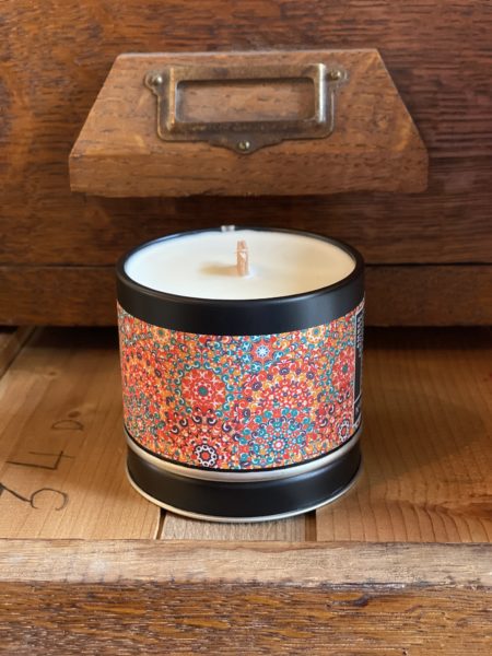 bougie ambre petite cerisew noire