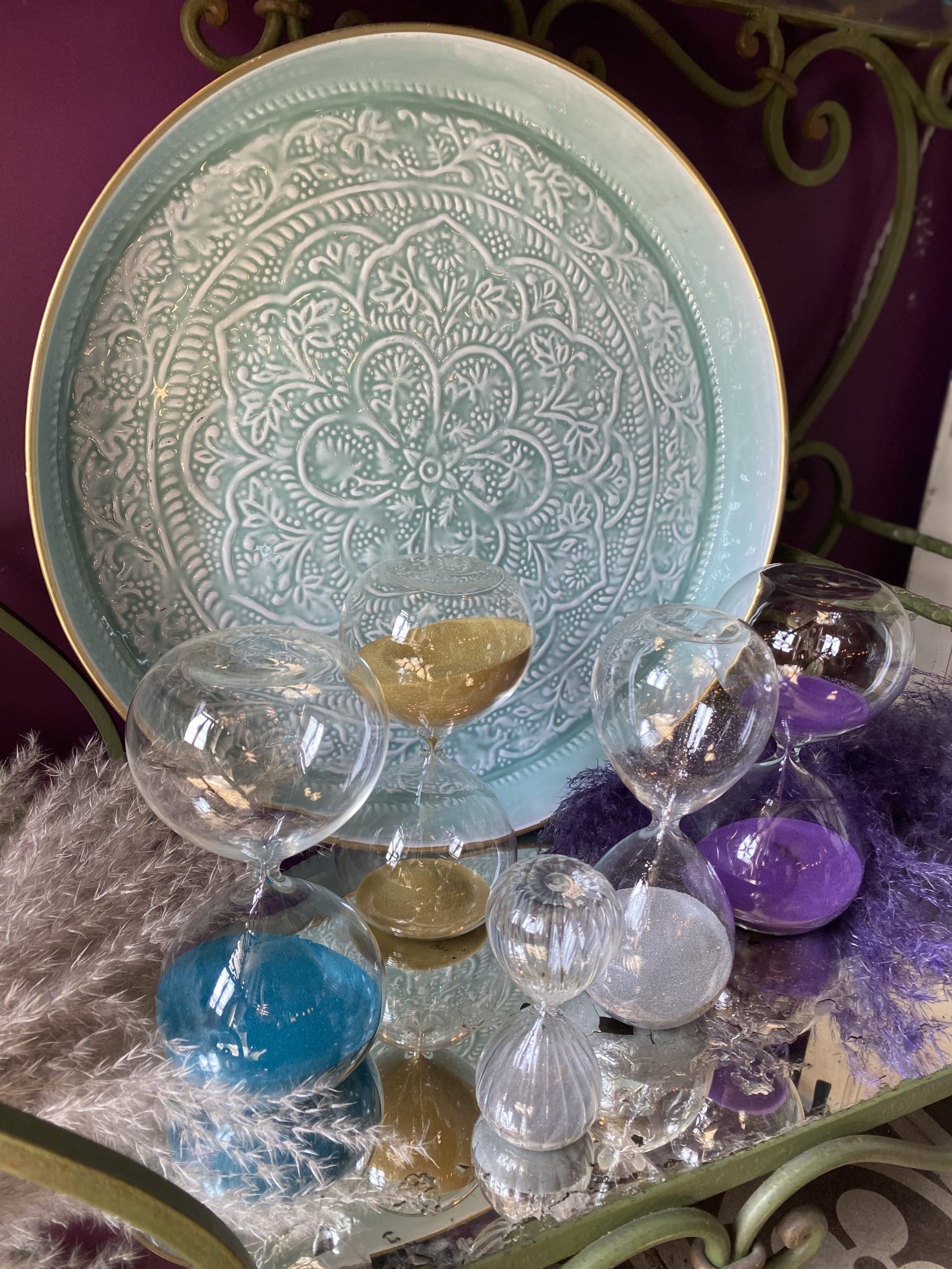 sablier couleur cerise noire