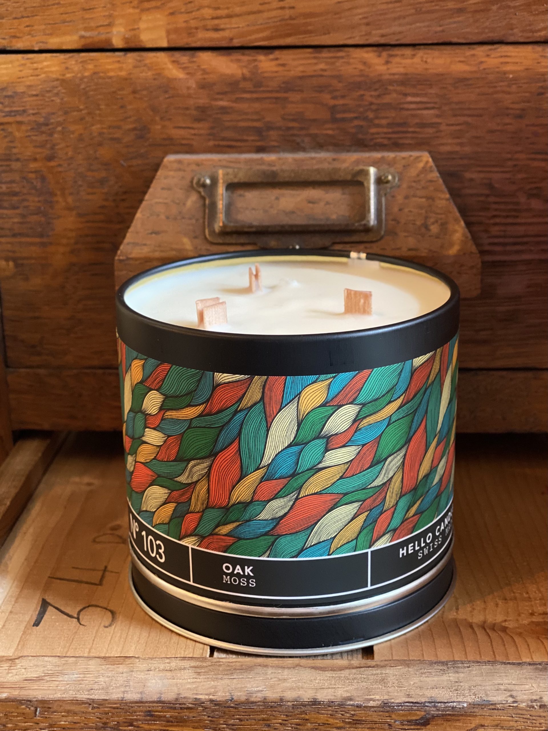 bougie mousse de chêne