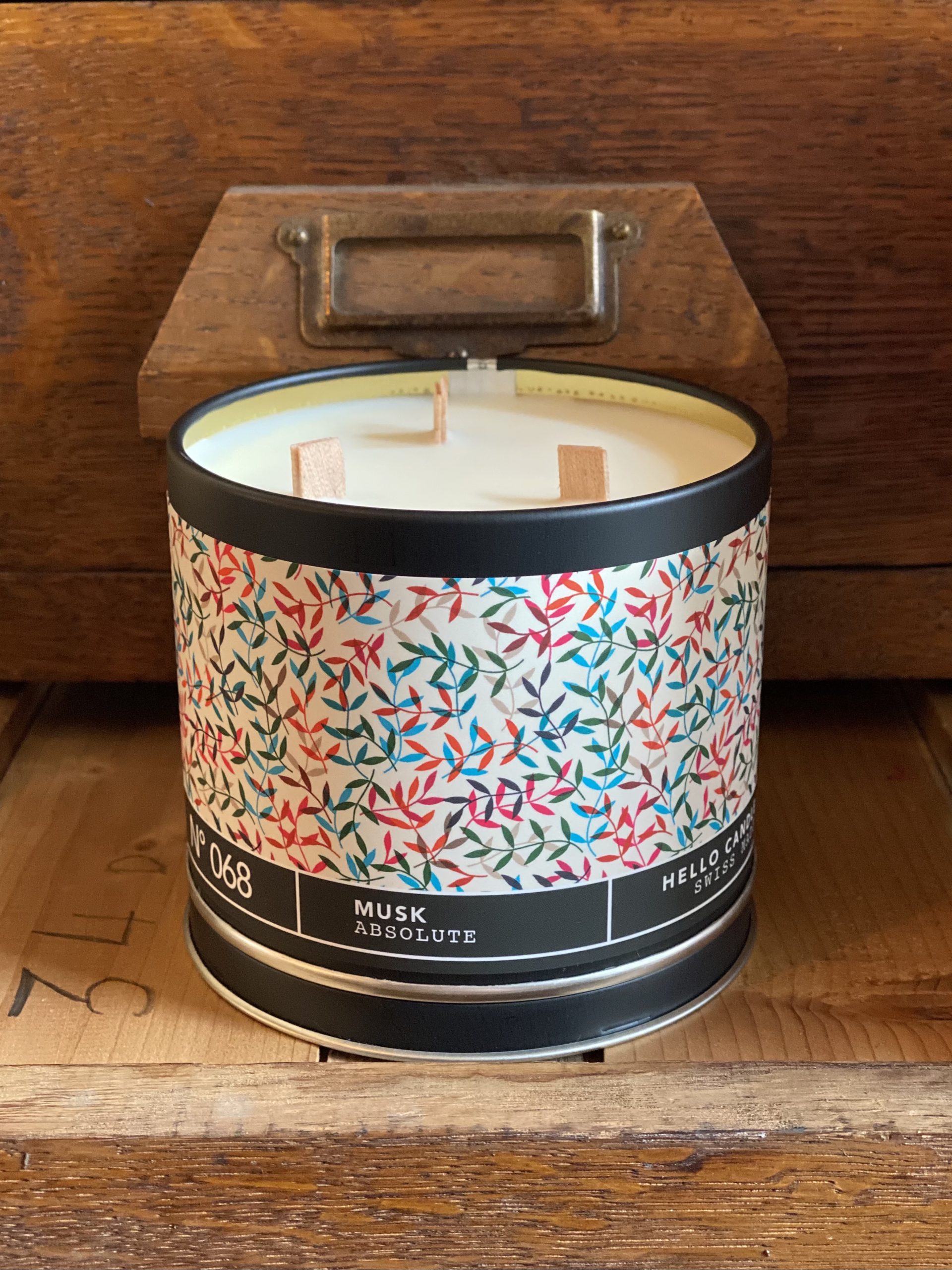 bougie musc grande cerise noire