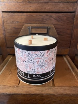bougie thym hello candle cerise noire