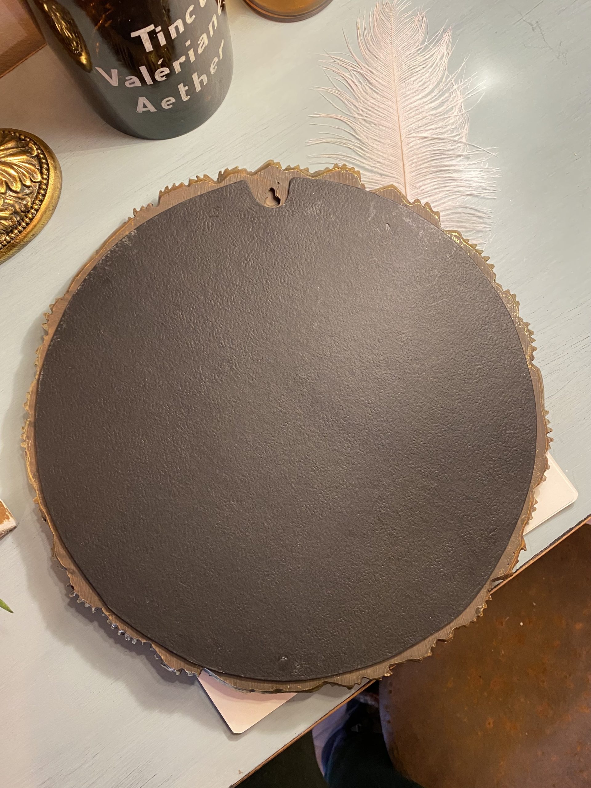 miroir palmier cerise noire