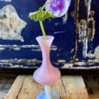 vase opaline rose cerise noire