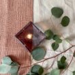 lampe a huile cube grise cerise noire