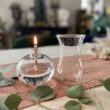 lampe a huile lanterne cerise noire