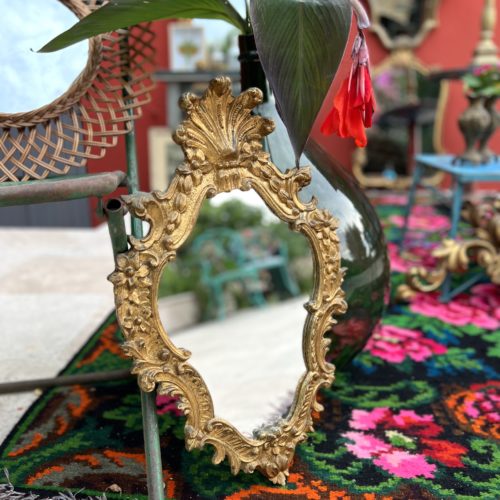 miroir baroque cerise noire