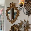miroir baroque cerise noire
