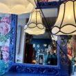 miroir bleu majorelle cerise noire