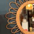 miroir soleil vintage cerise noire