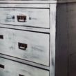 commode celadon cerise noire