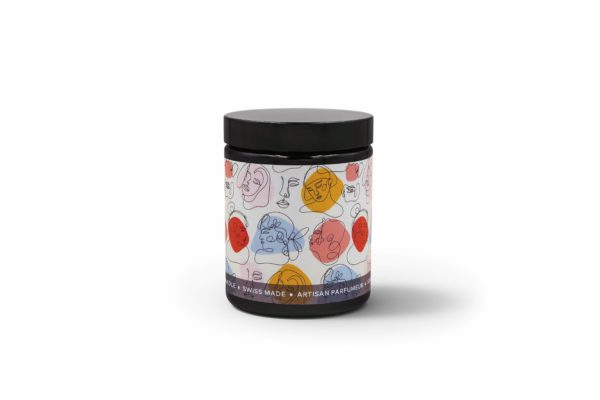 bougie vanille 180ml hello candle cerise noire