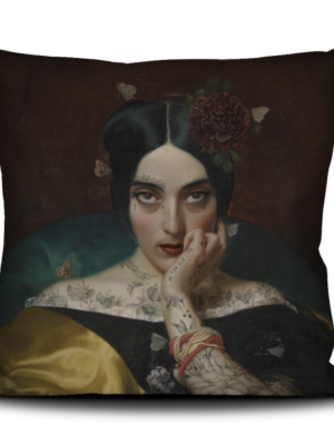 coussin clementine voglio bene cerise noire