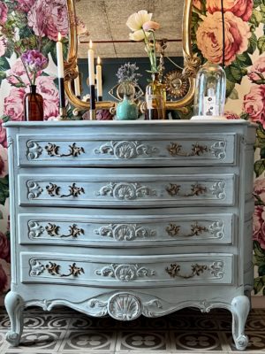 commode courbes cerise noire