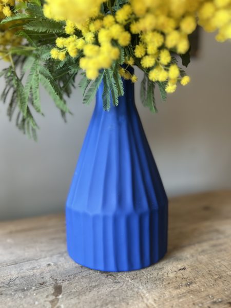 vase bleu majorelle cerise noire