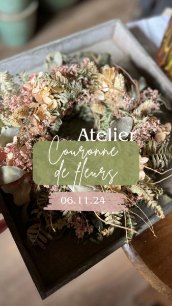 atelier couronne fleurs