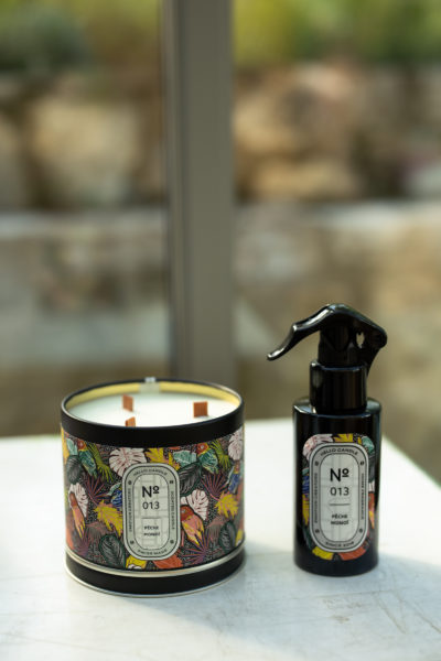 Bougie Monoï pêche Hello Candle