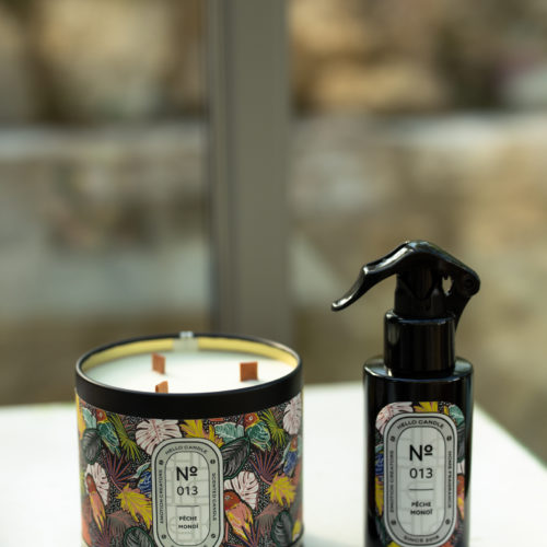 Bougie Monoï pêche Hello Candle